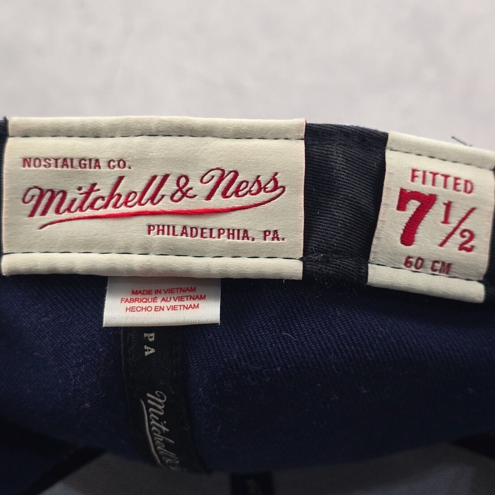 Vintage Dallas Cowboys Mitchell & Ness Cap 7 1/2 NFL Raised Script Logo Wool Hat - Picture 12 of 15